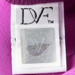 Pre Owned Diane Von Furstenberg Lotus Berry Pink Silk Janeta Jogger Pants M