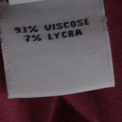 Pre Owned Diane Von Furstenberg Fuschia Rose Pink Knit Ruched Bentley Dress M