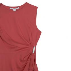 Pre Owned Diane Von Furstenberg 'Alba' Crepe Buckle Dress S