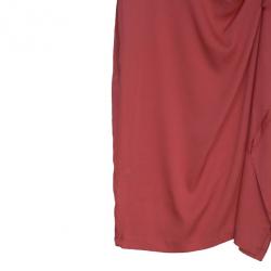 Pre Owned Diane Von Furstenberg 'Alba' Crepe Buckle Dress S