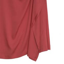 Pre Owned Diane Von Furstenberg 'Alba' Crepe Buckle Dress S