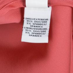 Pre Owned Diane Von Furstenberg 'Alba' Crepe Buckle Dress S