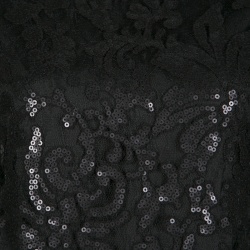 Pre Owned Diane Von Furstenberg Black Sequined Kaleb Shift Dress M