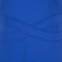 مملوكة مسبقًا Diane Von Furstenberg Blue Riviera Jersey Evita Sleeveless Shift Dress S
