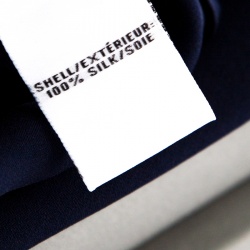 Pre Owned Diane Von Furstenberg Navy Blue Silk Short Sleeve Maggy Top M