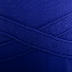 Pre Owned Diane von Furstenberg Blue Riviera Jersey Evita Sleeveless Shift Dress M