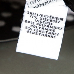 Pre Owned Diane Von Furstenberg Black Dotted Wasitband Detail Elsa Skirt S