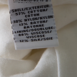 Pre Owned Diane Von Furstenberg White Lace Zarita Scoop Dress L