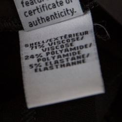 Pre Owned Diane Von Furstenberg Black Knit Genesis Trousers L