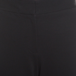 Pre Owned Diane Von Furstenberg Black Knit Genesis Trousers L