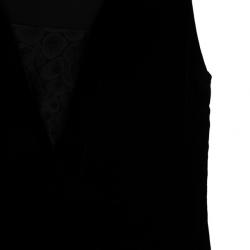 Pre Owned Diane Von Furstenberg Casey Silk Velvet Lace Dress L