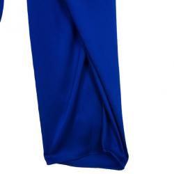 Pre Owned Diane Von Furstenberg Royal Blue Sarong Pants S