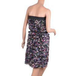 Pre Owned Diane Von Furstenberg Lauriston Ruffle Dress L