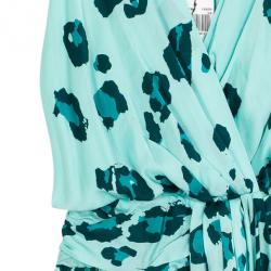 Pre Owned Diane Von Furstenburg Silk Jersey Moritz Dress S