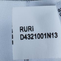 Pre Owned Diane Von Furstenberg Ruri Striped Shift Dress XL