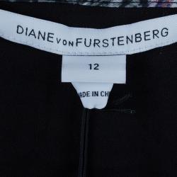 Pre Owned Diane Von Furstenberg Pink Fleurette Chiffon Dress L