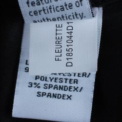 Pre Owned Diane Von Furstenberg Pink Fleurette Chiffon Dress L