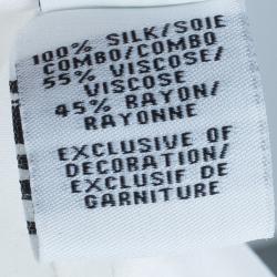 Pre Owned Diane Von Furstenberg Desta Dot Print Sequin Embellished Dress S