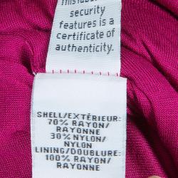 Pre Owned Diane Von Furstenberg Burgundy Zarita Lace Dress L