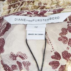 Pre Owned Diane von Furstenberg Multicolor Layla Dress L