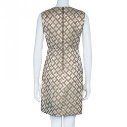 Pre Owned Diane Von Furstenberg Gold Carrie Two Dress M