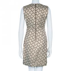 Pre Owned Diane Von Furstenberg Gold Carrie Two Dress S