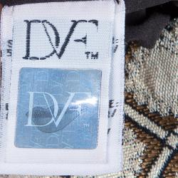 Pre Owned Diane Von Furstenberg Gold Carrie Two Dress S