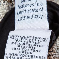 Pre Owned Diane Von Furstenberg Gold Carrie Two Dress S