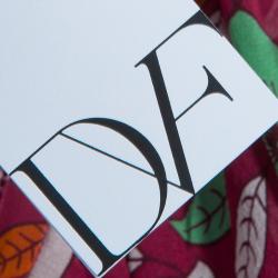 Pre Owned Diane Von Furstenberg Floral Print Davi Top L