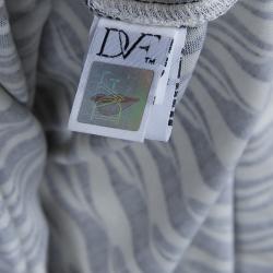 Pre Owned Diane Von Furstenberg Multicolor Printed Silk Jersey Ruri Dress L