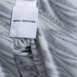 Pre Owned Diane Von Furstenberg Multicolor Printed Silk Jersey Ruri Dress L