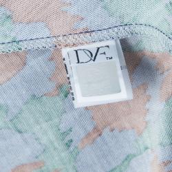 Pre Owned Diane von Furstenberg Multicolor Animal Print Savannah Wrap Dress XS