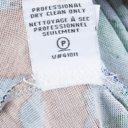 Pre Owned Diane von Furstenberg Multicolor Animal Print Savannah Wrap Dress XS