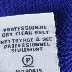 Pre Owned Diane Von Furstenberg Cobalt Blue Zarita Lace Dress M