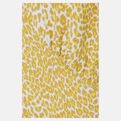 Pre Owned Diane Von Furstenberg Yellow Printed Viscose Knee Length Dress XXL (US 14)