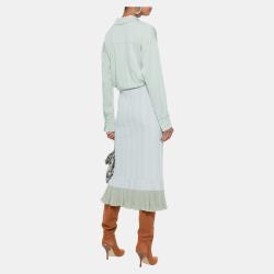 Pre Owned Diane Von Furstenberg Silk Long Sleeved Top 6
