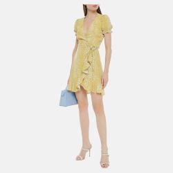 Pre Owned Diane Von Furstenberg Viscose Mini Dress M