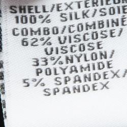 Pre Owned Diane Von Furstenberg Black Silk Tie Detail Dhalia Dress XL