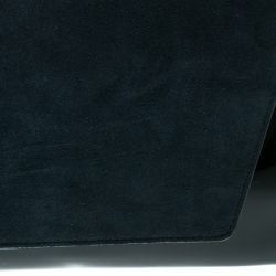 Pre Owned Diane Von Furstenberg Navy Blue/Black Suede and Patent leather Uptown Clutch