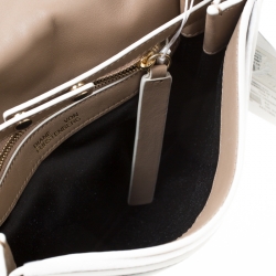 Pre Owned Diane von Furstenberg Black Leather Small Saddle Crossbody Bag