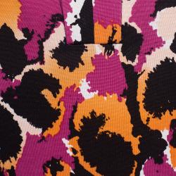 Pre Owned Diane Von Furstenberg Multicolor Printed Silk Jersey Reina Dress M