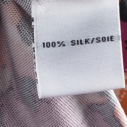 Pre Owned Diane Von Furstenberg Multicolor Printed Silk Jersey Reina Dress M