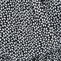 Pre Owned Diane Von Furstenberg Monochrome Printed Silk Belted Rawena Jumpsuit XL