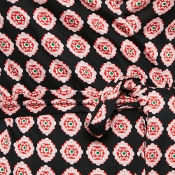 Pre Owned Diane Von Furstenberg Red Printed Jersey New Julian Wrap Dress S