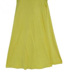 Pre Owned Diane Von Furstenberg Andrina Yellow Wrap Dress L