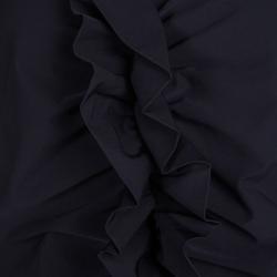 Pre Owned Diane Von Furstenberg Navy Blue Ruffle Detail Samaya Dress L