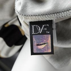 Pre Owned Diane Von Furstenberg Multicolor Printed Silk Ruched Sleeveless Glasmary Dress S