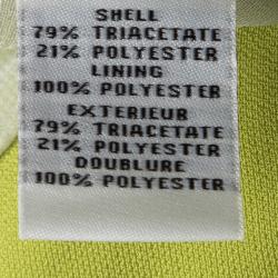 Pre Owned Diane Von Furstenberg Lime Green Pleat Detail Beata Skirt M