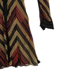 Pre Owned Diane Von Furstenberg 'Hannah' Tricolor Dress M