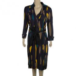Pre Owned Diane Von Furstenberg Purple 'Leja' Dress L